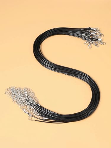 LYVQZPWLRWachsende Halskette, 30Pcs Leder String Wachs Schnur Geflecht Seil Einstellbare Kette Karabinerverschluss Wachs Seil Halsketten Anhänger Schmuck LYVQZPWLRWachsende Halskette, 30Pcs Leder String Wachs Schnur Geflecht Seil Einstellbare Kette Karabinerverschluss Wachs Seil Halsketten Anhänger Schmuck von LYVQZPWLR