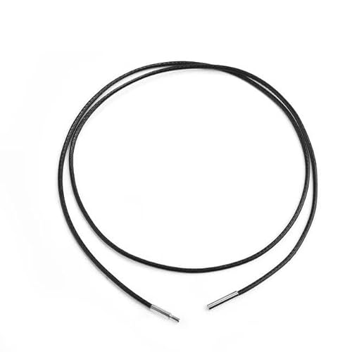 LYVQZPWLRWachsende Halskette, 45/50/60cm Schwarze/braune Lederkette(Ablack 1.5mm,45cm) von LYVQZPWLR