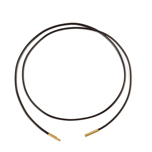 LYVQZPWLRWachsende Halskette, 45/50/60cm Schwarze/braune Lederkette(Cbrown 1.5mm,45cm) von LYVQZPWLR
