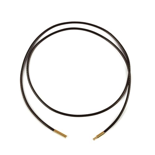 LYVQZPWLRWachsende Halskette, 45/50/60cm Schwarze/braune Lederkette(Cbrown 2mm,45cm) von LYVQZPWLR