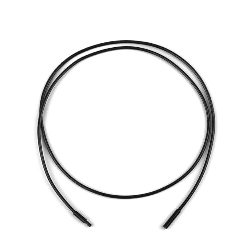 LYVQZPWLRWachsende Halskette, 45/50/60cm Schwarzes Geflecht Wachsschnur DIY Anhänger Halskette Schmuckherstellung Handarbeit Lederseil Karabinerverschluss String(1.5mm Black B,50cm) von LYVQZPWLR