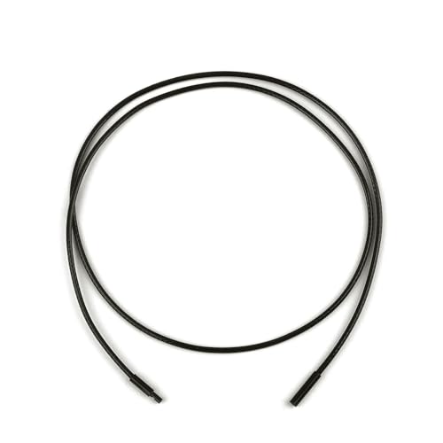 LYVQZPWLRWachsende Halskette, 45/50/60cm Schwarzes Geflecht Wachsschnur DIY Anhänger Halskette Schmuckherstellung Handarbeit Lederseil Karabinerverschluss String(1.5mm Brown B,45cm) von LYVQZPWLR