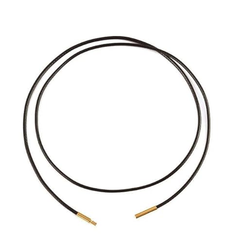 LYVQZPWLRWachsende Halskette, 45/50/60cm Schwarzes Geflecht Wachsschnur DIY Anhänger Halskette Schmuckherstellung Handarbeit Lederseil Karabinerverschluss String(1.5mm Brown G,45cm) von LYVQZPWLR