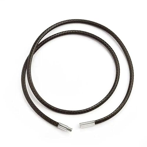 LYVQZPWLRWachsende Halskette, 45–60 cm Lange Lederkette(Abrown 3.0mm,50cm) von LYVQZPWLR