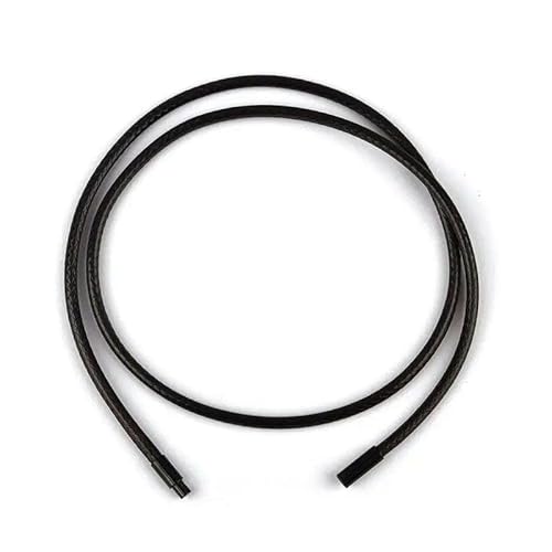 LYVQZPWLRWachsende Halskette, 45 cm schwarz braun geflochtene Wachsschnur DIY Anhänger Halskette Schmuckherstellung handgefertigt Lederseil Stahlverschluss String(3.0mm Brown B) von LYVQZPWLR
