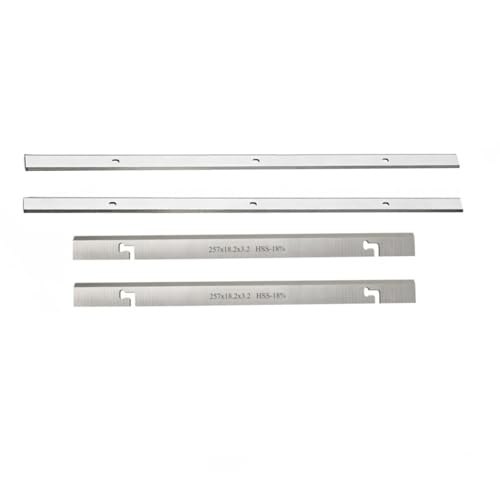 HSS-Hobelmesser for Holz, 2 Stück 257 x 18,2 x 3,2 mm for F22-561 COD1500PT CC10T, 2 Stück 320 x 12 x 1,5 mm for TP305 TP400LS 22-565 22-560, 2 Kanten von LYXDWRC