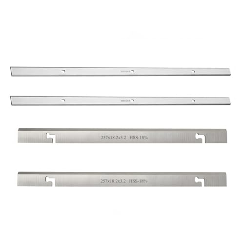 HSS-Hobelmesser for Holz, 2 Stück 257 x 18,2 x 3,2 mm for F22-561 COD1500PT CC10T, 2 Stück 333 x 12 x 1,5 mm for DH330 DH316, Hobelklingen von LYXDWRC