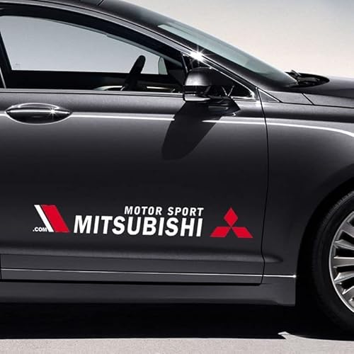 LYYMX Abzeichen Logo für Mitsubishi, Buchstaben Wort Emblem-Aufkleber, Autoaufkleber Sticker Emblem Abzeichen Body Abzeichen Aufkleber von LYYMX
