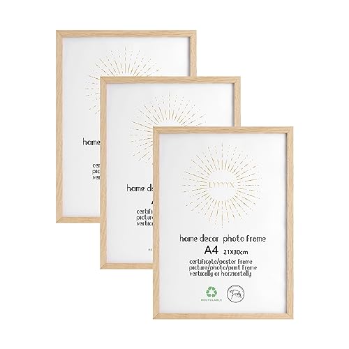 LYYYYX Bilderrahmen DIN A4 Holz mit bruchsicherem Acrylglas zum senkrechten oder waagerechten Aufhängen/Stellen Fotorahmen aus Holz für Fotos, Poster, Puzzles,3er Set LYYYYX Bilderrahmen DIN A4 Holz mit bruchsicherem Acrylglas zum senkrechten oder waagerechten Aufhängen/Stellen Fotorahmen aus Holz für Fotos, Poster, Puzzles,3er Set von LYYYYX