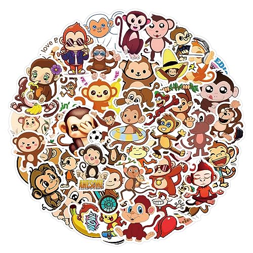 AFFE Aufkleber Monkey Sticker Set 60 Stücke Niedlich Deko für Auto Laptop Skateboard Fahrrad Moped Motorrad Fahrrad Computer,Geeignet für Erwachsene Kinder AFFE Aufkleber Monkey Sticker Set 60 Stücke Niedlich Deko für Auto Laptop Skateboard Fahrrad Moped Motorrad Fahrrad Computer,Geeignet für Erwachsene Kinder von LYunMu