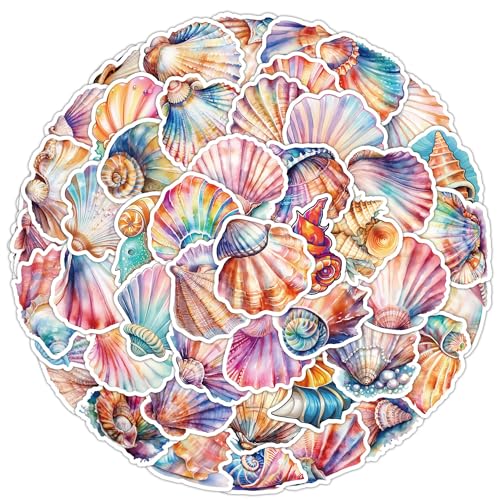 Farbige Muscheln Aufkleber Shells Sticker Set 50 Stücke Niedlich Deko für Auto Laptop Skateboard Fahrrad Moped Motorrad Fahrrad Computer,Geeignet für Erwachsene Kinder Farbige Muscheln Aufkleber Shells Sticker Set 50 Stücke Niedlich Deko für Auto Laptop Skateboard Fahrrad Moped Motorrad Fahrrad Computer,Geeignet für Erwachsene Kinder von LYunMu