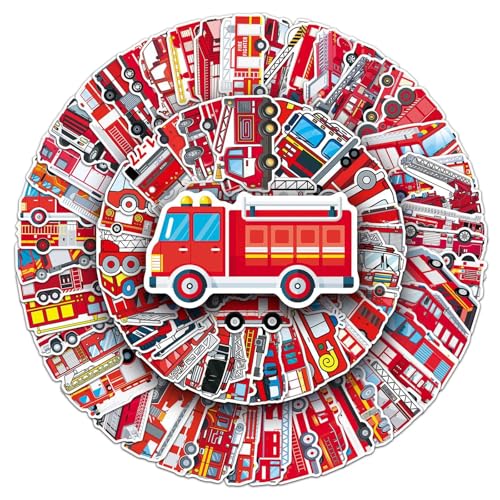 Feuerwehr Aufkleber 100 Stücke Niedlich Deko für Auto Laptop Skateboard Fahrrad Moped Motorrad Fahrrad Computer,Geeignet für Erwachsene Kinder Feuerwehrauto ästhetisch Sticker Set Feuerwehr Aufkleber 100 Stücke Niedlich Deko für Auto Laptop Skateboard Fahrrad Moped Motorrad Fahrrad Computer,Geeignet für Erwachsene Kinder Feuerwehrauto ästhetisch Sticker Set von LYunMu