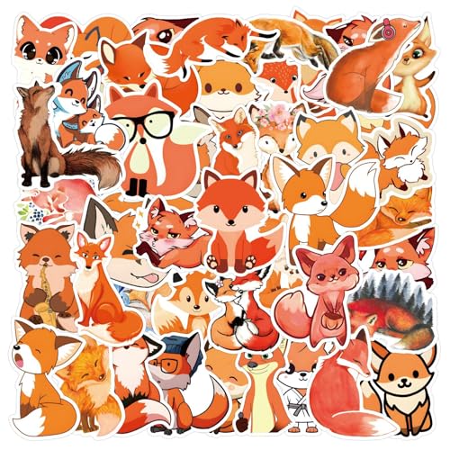 Fox Aufkleber Fuchs Sticker Set 60 Stücke Niedlich Deko für Auto Laptop Skateboard Fahrrad Moped Motorrad Fahrrad Computer,Geeignet für Erwachsene Kinder Fox Aufkleber Fuchs Sticker Set 60 Stücke Niedlich Deko für Auto Laptop Skateboard Fahrrad Moped Motorrad Fahrrad Computer,Geeignet für Erwachsene Kinder von LYunMu