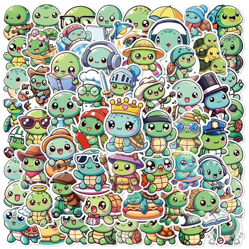 Schildkröte Aufkleber Turtle Sticker Set 50 Stücke Niedlich Deko für Auto Laptop Skateboard Fahrrad Moped Motorrad Fahrrad Computer,Geeignet für Erwachsene Kinde Schildkröte Aufkleber Turtle Sticker Set 50 Stücke Niedlich Deko für Auto Laptop Skateboard Fahrrad Moped Motorrad Fahrrad Computer,Geeignet für Erwachsene Kinde von LYunMu
