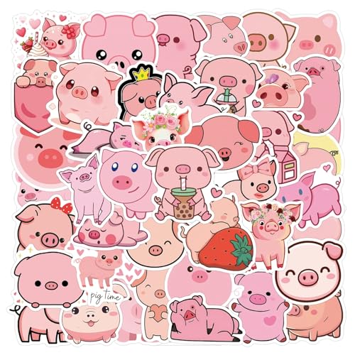 Schweine Aufkleber 50 Stücke Niedlich Deko für Auto Laptop Skateboard Fahrrad Moped Motorrad Fahrrad Computer,Geeignet für Erwachsene Kinder Pig ästhetisch Sticker Set Schweine Aufkleber 50 Stücke Niedlich Deko für Auto Laptop Skateboard Fahrrad Moped Motorrad Fahrrad Computer,Geeignet für Erwachsene Kinder Pig ästhetisch Sticker Set von LYunMu