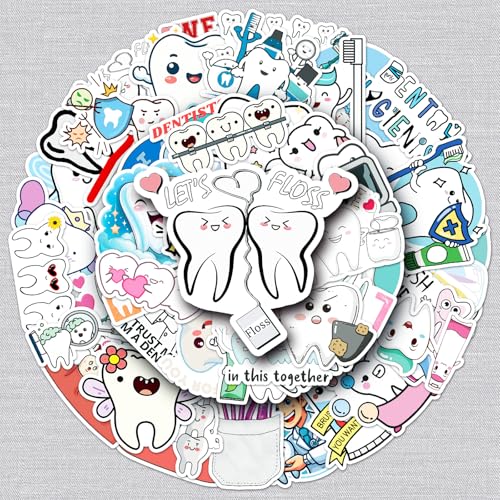 Zähne Aufkleber Tooth Sticker Set 50 Stücke Niedlich Deko für Auto Laptop Skateboard Fahrrad Moped Motorrad Fahrrad Computer,Geeignet für Erwachsene Kinder Zähne Aufkleber Tooth Sticker Set 50 Stücke Niedlich Deko für Auto Laptop Skateboard Fahrrad Moped Motorrad Fahrrad Computer,Geeignet für Erwachsene Kinder von LYunMu