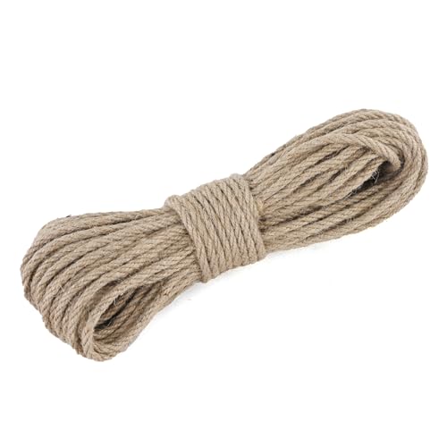LZ.MZXU 5mm 30m JuteSchnur, Juteseil Kordel Natur Hanfseil für Garten Schnur Paketschnur Pflanzen Kordel Basteln DIY Schnur Dekoration von LZ.MZXU
