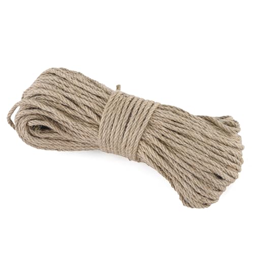 LZ.MZXU 5mm 50m JuteSchnur, Juteseil Kordel Natur Hanfseil für Garten Schnur Paketschnur Pflanzen Kordel Basteln DIY Schnur Dekoration LZ.MZXU 5mm 50m JuteSchnur, Juteseil Kordel Natur Hanfseil für Garten Schnur Paketschnur Pflanzen Kordel Basteln DIY Schnur Dekoration von LZ.MZXU