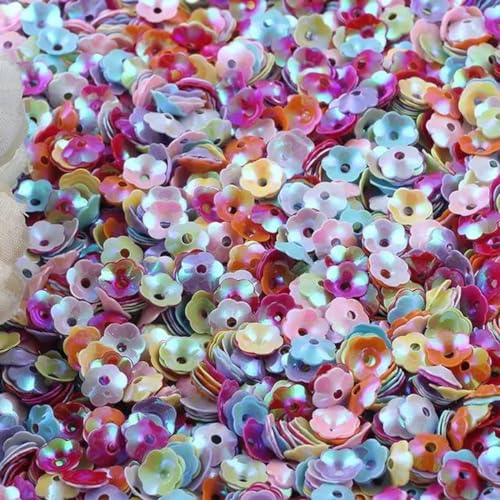 Matte rosa Blumen-Pailletten, 6 mm Becher, PVC-Pailletten, lose für Handarbeiten, Basteln, Nähen, Beschläge, Modeschmuck, 10 g/Menge-ab mix cup-10g Matte rosa Blumen-Pailletten, 6 mm Becher, PVC-Pailletten, lose für Handarbeiten, Basteln, Nähen, Beschläge, Modeschmuck, 10 g/Menge-ab mix cup-10g von LZBANI