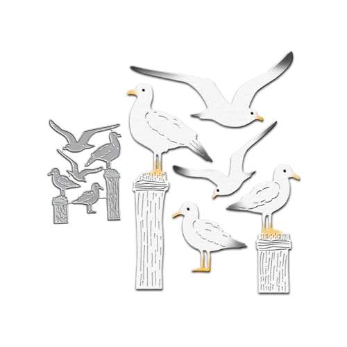 LZBRDY 5 Stück/Packung Möwen Vögel Prägeschablonen Metall Stanzformen Geburtstag Weihnachten Kunst Handwerk Stanzschablone LZBRDY 5 Stück/Packung Möwen Vögel Prägeschablonen Metall Stanzformen Geburtstag Weihnachten Kunst Handwerk Stanzschablone von LZBRDY