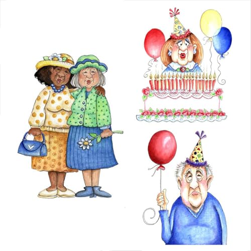 LZBRDY Transparente Stempel und Stanzformen für Sammelalben, Kartenherstellung, handgefertigt, Geschenk, Segen, Geburtstag, Dankeskarten von LZBRDY