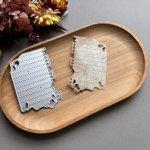 LZBRDY Vintage Charm Lace Frame Stanzform – Karbonstahl Bastelschablonen für Scrapbooking, Kartenherstellung, Grußkarten und Journaling-Zubehör (Mini-Binderrahmen 7,1 x 4,6 cm) von LZBRDY