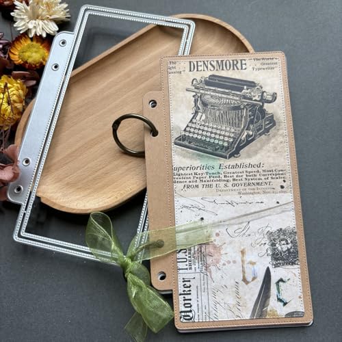 LZBRDY Vintage Charm Lace Frame Stanzform – Karbonstahl Bastelschablonen für Scrapbooking, Kartenherstellung, Grußkarten und Journaling-Zubehör (Rechteckige lose Blätter, 17,3 x 9,9 cm) von LZBRDY