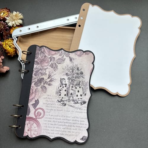 LZBRDY Vintage Charm Lace Frame Stanzform – Karbonstahl Bastelschablonen für Scrapbooking, Kartenherstellung, Grußkarten und Journaling-Zubehör (spezielle Spitze, lose Blätter, 18 x 14,2 cm) von LZBRDY