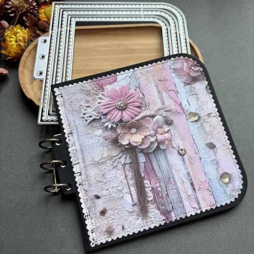 LZBRDY Vintage Charm Lace Frame Stanzform – Karbonstahl Bastelschablonen für Scrapbooking, Kartenherstellung, Grußkarten und Journaling-Zubehör (unregelmäßige Spitze, lose Blätter, 15,2 x 14,2 cm) LZBRDY Vintage Charm Lace Frame Stanzform – Karbonstahl Bastelschablonen für Scrapbooking, Kartenherstellung, Grußkarten und Journaling-Zubehör (unregelmäßige Spitze, lose Blätter, 15,2 x 14,2 cm) von LZBRDY