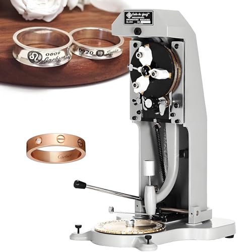 LZDOYY Doppelseitiger Zifferblatt-Ringgravierer | Innenring-Graviermaschine | 1,5 mm – 2,0 mm Buchstabenblock | Professioneller Ringgravierer für die Innengravur von Ringen von LZDOYY