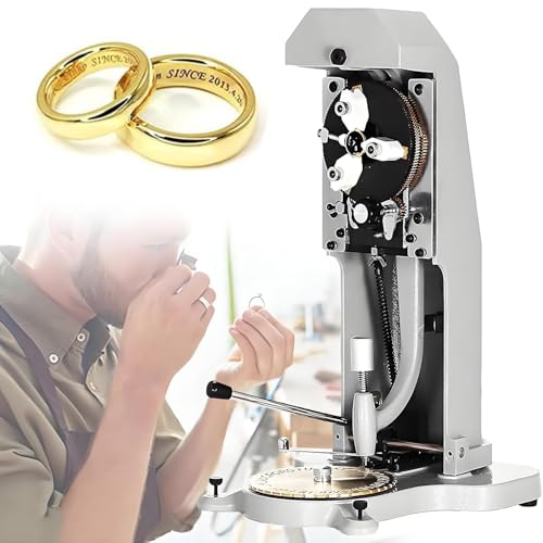 LZDOYY Ringgraviermaschine für die Innengravur mit 2 Schriftarten, doppelseitiger Ringgravierstempel mit 1,5–2,0 mm Zeichenblock, Ringgraviermaschine für die Innengravur von Ringen von LZDOYY