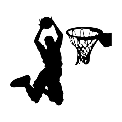 Basketball-Wandaufkleber, Basketball-Wanddekoration, Basketball-Wandsticker für Zuhause, Kinderzimmer, Deko-Aufkleber, Vinyl, Sport-Aufkleber, extragroß – 64x75cm Basketball-Wandaufkleber, Basketball-Wanddekoration, Basketball-Wandsticker für Zuhause, Kinderzimmer, Deko-Aufkleber, Vinyl, Sport-Aufkleber, extragroß – 64x75cm von LZHOUTING