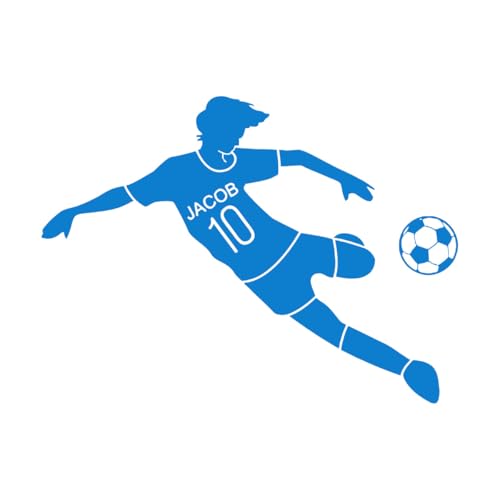 Fußball-Wandaufkleber, personalisierter Name, Fußball-Wandaufkleber für Kinderzimmer, Kinderzimmerdeko, Jungen, Teenager, Sport, Vinyl, Heimdekoration, groß – 57 x 77 cm Fußball-Wandaufkleber, personalisierter Name, Fußball-Wandaufkleber für Kinderzimmer, Kinderzimmerdeko, Jungen, Teenager, Sport, Vinyl, Heimdekoration, groß – 57 x 77 cm von LZHOUTING