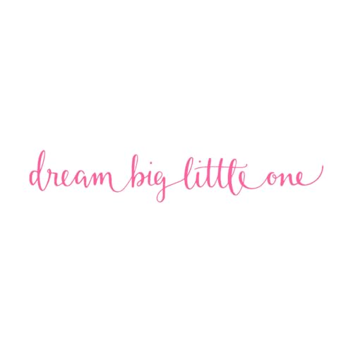 Wandaufkleber mit Zitat „Dream Big Little One“ für Babyzimmer, Kinderzimmer, inspirierendes und motivierendes Zitat, Vinyl, Schlafzimmer, klein – 10 x 57 cm von LZHOUTING