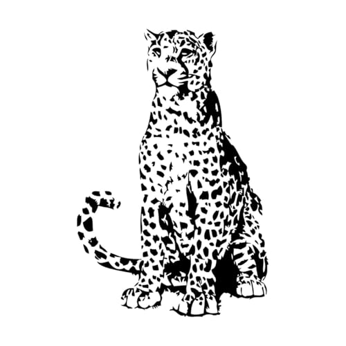 Wandtattoo mit Leoparden-Motiv, Dschungel, wilde Tiere, Leopard, Wandsticker für Zuhause, Kinderzimmer, Dekoration, Vinyl, entfernbare Kunstaufkleber, extragroß – 58x86cm Wandtattoo mit Leoparden-Motiv, Dschungel, wilde Tiere, Leopard, Wandsticker für Zuhause, Kinderzimmer, Dekoration, Vinyl, entfernbare Kunstaufkleber, extragroß – 58x86cm von LZHOUTING