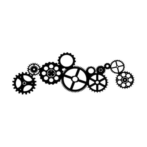 Wandtattoo mit Zahnrädern, Steampunk-Zeichen, Zahnräder, Wandaufkleber, Geschenk für Kinder, Poster, Wandbild, Vinyl-Aufkleber, Spielzimmer-Dekor, groß – 40x114cm Wandtattoo mit Zahnrädern, Steampunk-Zeichen, Zahnräder, Wandaufkleber, Geschenk für Kinder, Poster, Wandbild, Vinyl-Aufkleber, Spielzimmer-Dekor, groß – 40x114cm von LZHOUTING
