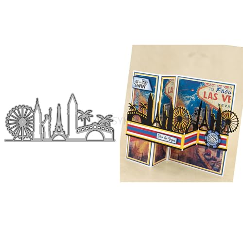 Architektur-Stanzformen für Kartenherstellung, Riesenradbrücke, Metall-Stanzformen für Papier, Scrapbooking, DIY-Schablonen für Album, Party, Hochzeit, Festivals, Dekoration Architektur-Stanzformen für Kartenherstellung, Riesenradbrücke, Metall-Stanzformen für Papier, Scrapbooking, DIY-Schablonen für Album, Party, Hochzeit, Festivals, Dekoration von LZJSYKDQ