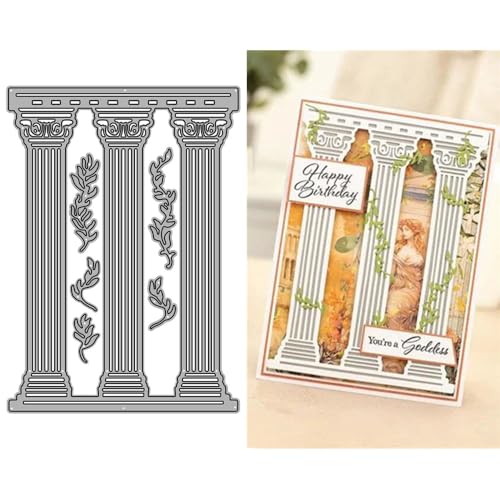 Architektur-Stanzformen für Kartenherstellung, römische Säulen, Blätter, Metall-Stanzformen für Papier, Scrapbooking, DIY-Schablonen für Album, Party, Hochzeit, Festivals, Dekoration Architektur-Stanzformen für Kartenherstellung, römische Säulen, Blätter, Metall-Stanzformen für Papier, Scrapbooking, DIY-Schablonen für Album, Party, Hochzeit, Festivals, Dekoration von LZJSYKDQ