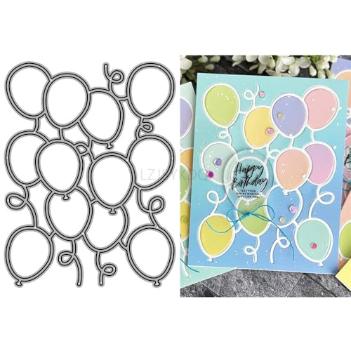 Ballon-Stanzformen für Kartenherstellung, hohler Hintergrund, Metall-Stanzformen für Papier, Scrapbooking, DIY-Schablonen für Album, Party, Hochzeit, Festivals, Dekoration Ballon-Stanzformen für Kartenherstellung, hohler Hintergrund, Metall-Stanzformen für Papier, Scrapbooking, DIY-Schablonen für Album, Party, Hochzeit, Festivals, Dekoration von LZJSYKDQ