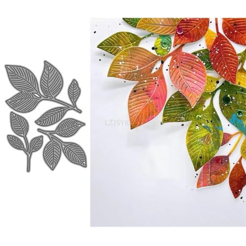 Blatt-Stanzformen für Kartenherstellung, Pflanzen, Metall-Stanzformen für Papier, Scrapbooking, DIY-Schablonen für Album, Party, Hochzeit, Festivals, Dekoration Blatt-Stanzformen für Kartenherstellung, Pflanzen, Metall-Stanzformen für Papier, Scrapbooking, DIY-Schablonen für Album, Party, Hochzeit, Festivals, Dekoration von LZJSYKDQ