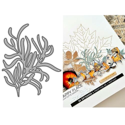 Blatt-Stanzformen für Kartenherstellung, Pflanzen, Metall-Stanzformen für Papier, Scrapbooking, DIY-Schablonen für Album, Party, Hochzeit, Festivals, Dekoration Blatt-Stanzformen für Kartenherstellung, Pflanzen, Metall-Stanzformen für Papier, Scrapbooking, DIY-Schablonen für Album, Party, Hochzeit, Festivals, Dekoration von LZJSYKDQ