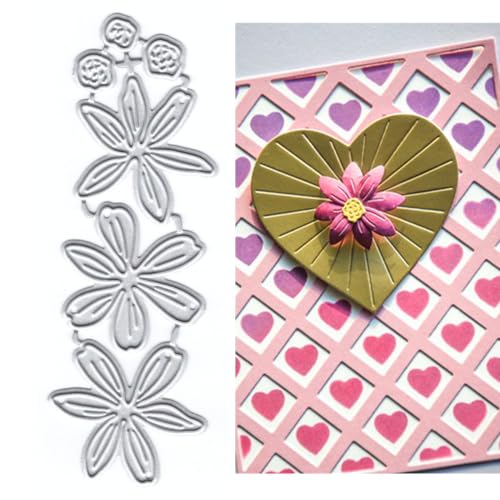 Blumen-Stanzformen für Kartenherstellung, Pflanzen-Metall-Stanzformen für Papier, Scrapbooking, DIY-Schablonen für Album, Party, Hochzeit, Festivals, Dekoration Blumen-Stanzformen für Kartenherstellung, Pflanzen-Metall-Stanzformen für Papier, Scrapbooking, DIY-Schablonen für Album, Party, Hochzeit, Festivals, Dekoration von LZJSYKDQ