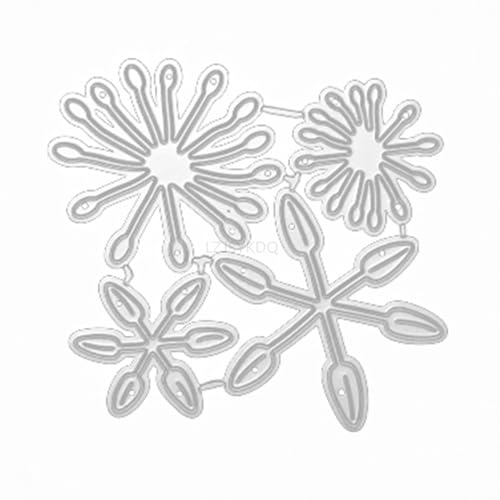 Blumenkern-Stanzformen für Kartenherstellung, Metall-Stanzformen für Papier, Scrapbooking, DIY-Schablonen für Album, Party, Hochzeit, Festivals, Dekoration von LZJSYKDQ