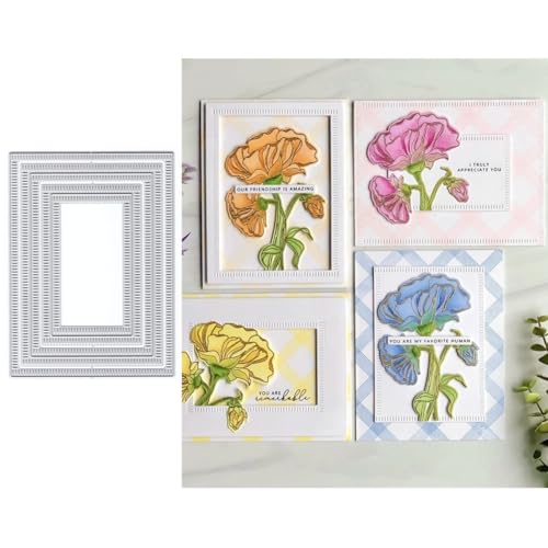 Bordürenmuster-Hintergrundplatte, Stanzformen für Kartenherstellung, quadratische Metall-Stanzformen für Papier, Scrapbooking, DIY-Schablonen für Album, Party, Hochzeit, Festivals, Dekoration Bordürenmuster-Hintergrundplatte, Stanzformen für Kartenherstellung, quadratische Metall-Stanzformen für Papier, Scrapbooking, DIY-Schablonen für Album, Party, Hochzeit, Festivals, Dekoration von LZJSYKDQ