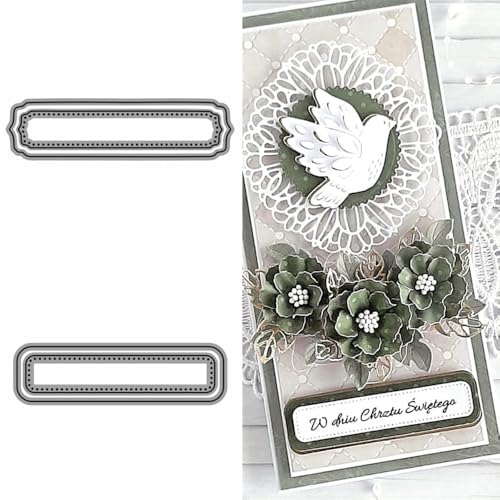 Dotted Label Stanzformen für Kartenherstellung, Spitze Metall Stanzformen für Papier Scrapbooking, DIY Schablonen für Album Party Hochzeit Festivals Dekoration Dotted Label Stanzformen für Kartenherstellung, Spitze Metall Stanzformen für Papier Scrapbooking, DIY Schablonen für Album Party Hochzeit Festivals Dekoration von LZJSYKDQ