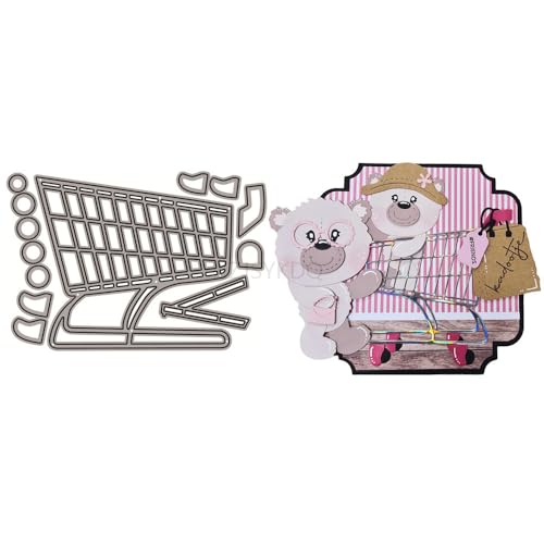 Einkaufswagen-Stanzformen für Kartenherstellung, Metall-Stanzformen für Papier-Scrapbooking, DIY-Schablonen für Album, Party, Hochzeit, Festivals, Dekoration Einkaufswagen-Stanzformen für Kartenherstellung, Metall-Stanzformen für Papier-Scrapbooking, DIY-Schablonen für Album, Party, Hochzeit, Festivals, Dekoration von LZJSYKDQ