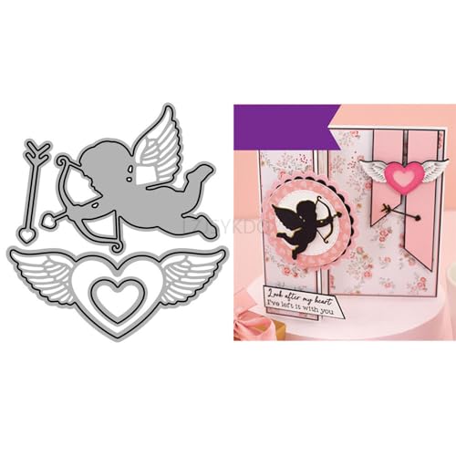 Engel-Stanzformen für Kartenherstellung, Liebesflügel, Metall-Stanzformen für Papier, Scrapbooking, DIY-Schablonen für Album, Party, Hochzeit, Festivals, Dekoration Engel-Stanzformen für Kartenherstellung, Liebesflügel, Metall-Stanzformen für Papier, Scrapbooking, DIY-Schablonen für Album, Party, Hochzeit, Festivals, Dekoration von LZJSYKDQ