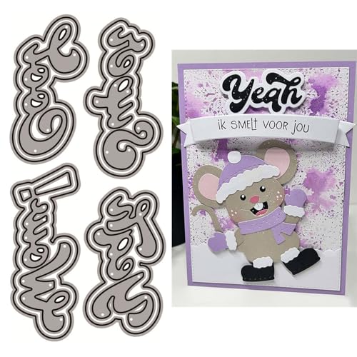 Englische Wörter Stanzformen für Kartenherstellung, Wow Cool Yeah Super Metall-Stanzformen für Papier, Scrapbooking, DIY-Schablonen für Album, Party, Hochzeit, Festivals, Dekoration Englische Wörter Stanzformen für Kartenherstellung, Wow Cool Yeah Super Metall-Stanzformen für Papier, Scrapbooking, DIY-Schablonen für Album, Party, Hochzeit, Festivals, Dekoration von LZJSYKDQ