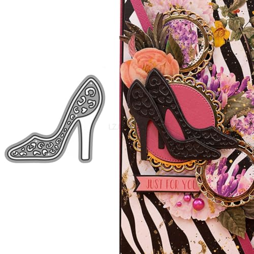 High Heel Stanzformen für Kartenherstellung, Valentinstag Metall Stanzformen für Papier Scrapbooking, DIY Schablonen für Album Party Hochzeit Festivals Dekoration High Heel Stanzformen für Kartenherstellung, Valentinstag Metall Stanzformen für Papier Scrapbooking, DIY Schablonen für Album Party Hochzeit Festivals Dekoration von LZJSYKDQ