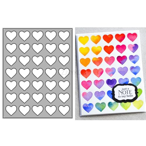 Hintergrundplatten-Stanzformen für Kartenherstellung, Gitterherz, Metall-Stanzformen für Papier, Scrapbooking, DIY-Schablonen für Album, Party, Hochzeit, Festivals, Dekoration Hintergrundplatten-Stanzformen für Kartenherstellung, Gitterherz, Metall-Stanzformen für Papier, Scrapbooking, DIY-Schablonen für Album, Party, Hochzeit, Festivals, Dekoration von LZJSYKDQ